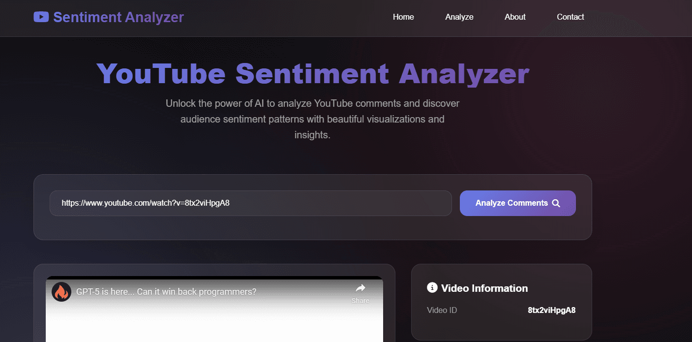 YouSentimentAI - MLOps YouTube Sentiment Analysis
